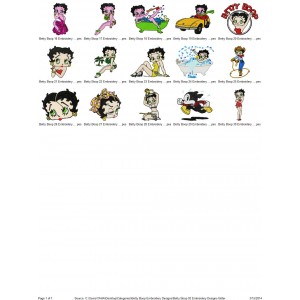 Package 15 Betty Boop 02 Embroidery Designs